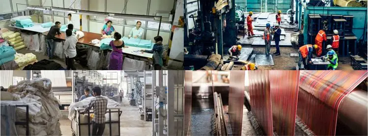 Garment, leather and manufacturing workplaces across supply chains