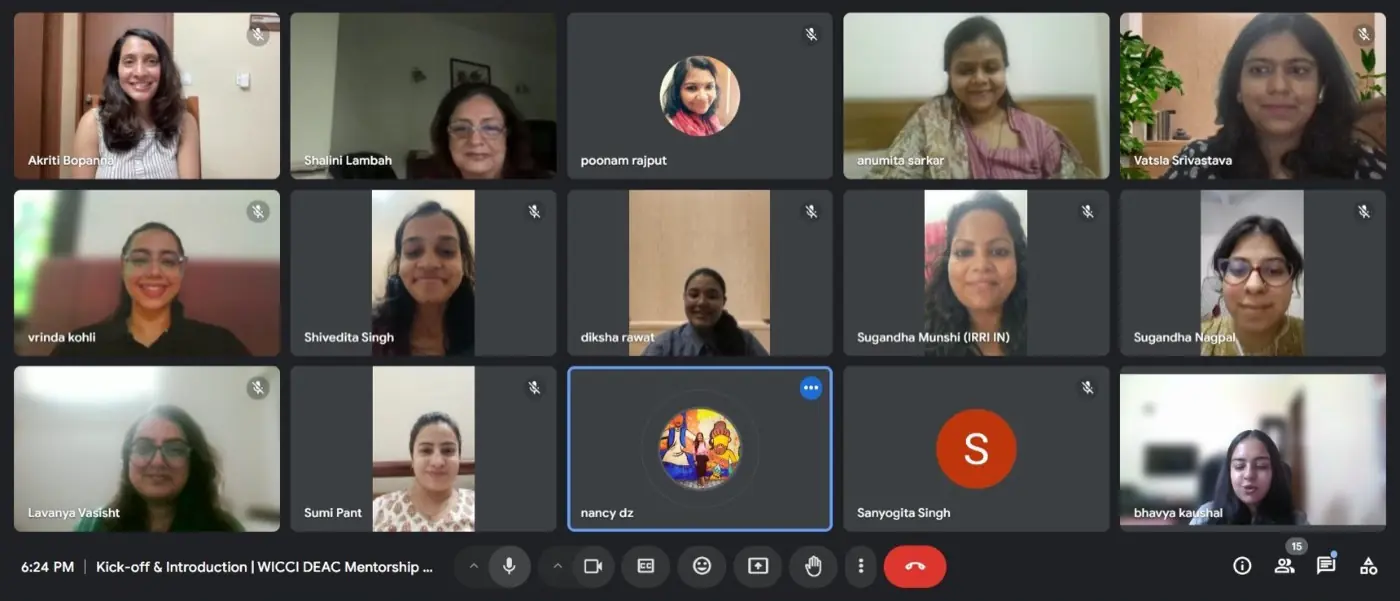 Participants at a P/ PRABHAVEE mentorship programme
