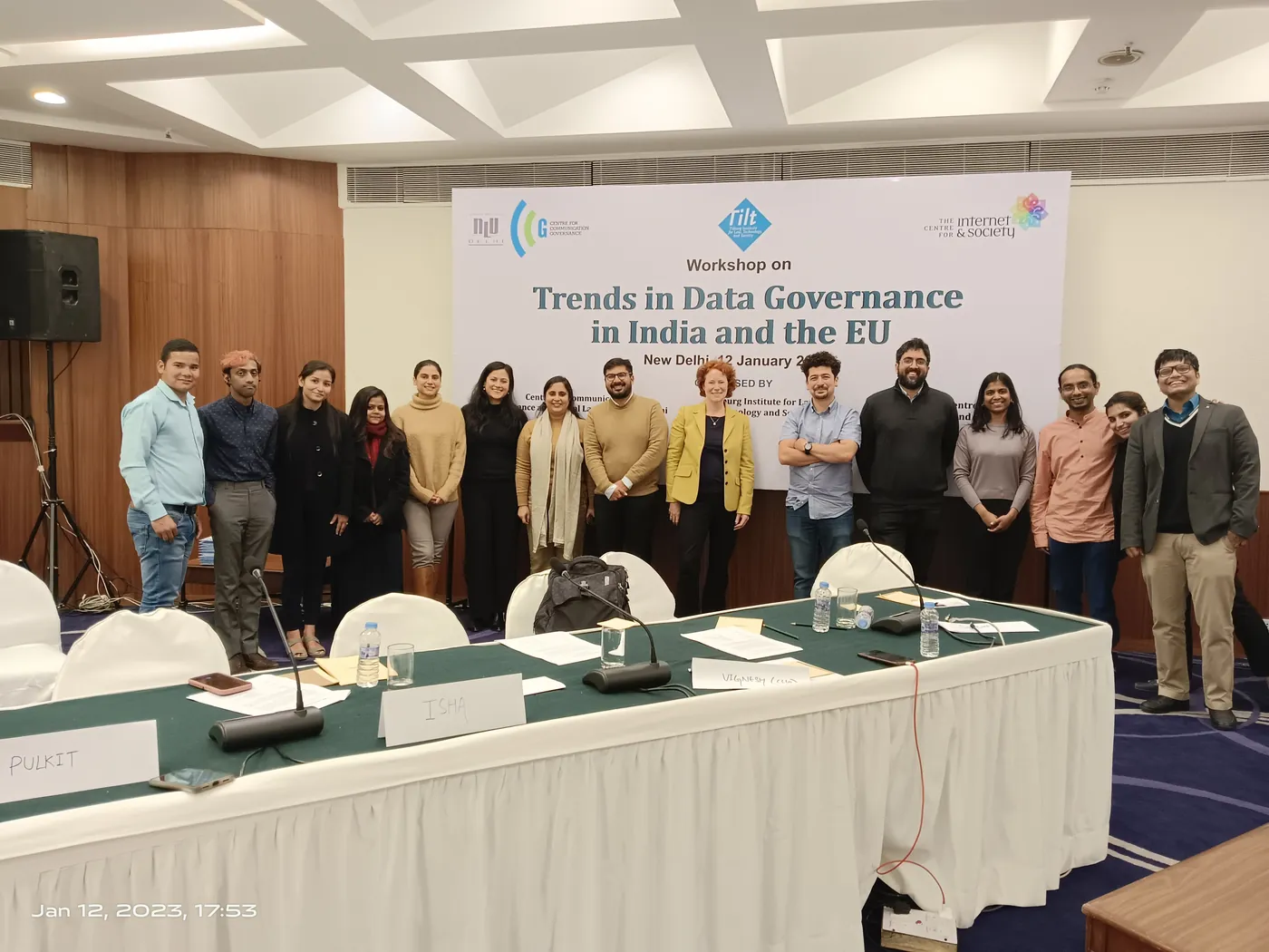 Participants at the Workshop on Trends in Data Governance in India and the EU, New Delhi